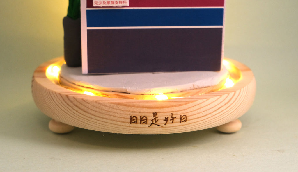 榮休記念小禮品,內有LED燈效,可客製名字.提供相片客製人物造型