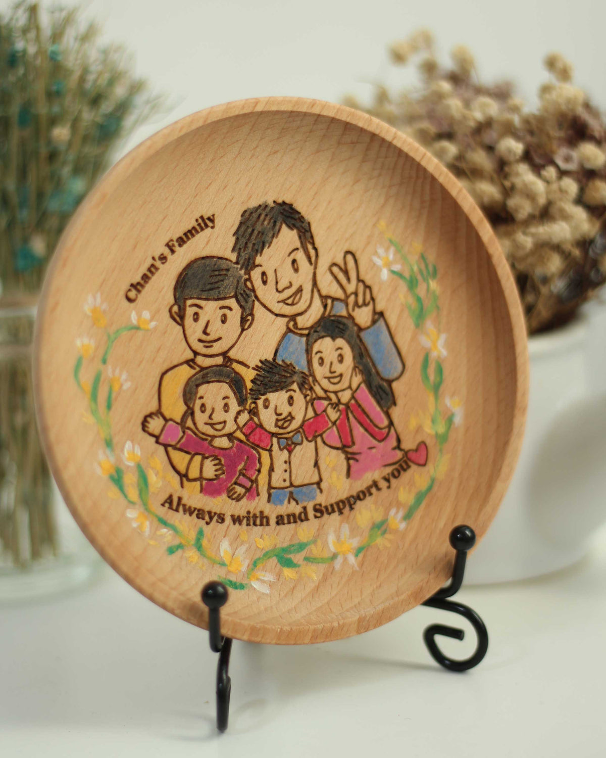 Customized Story Wooden Coaster - Best Friend Edition (Special discounts available for multiple orders of the same design)