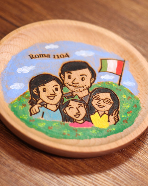 Customized Story Wooden Coaster - Best Friend Edition (Special discounts for bulk orders of the same design)