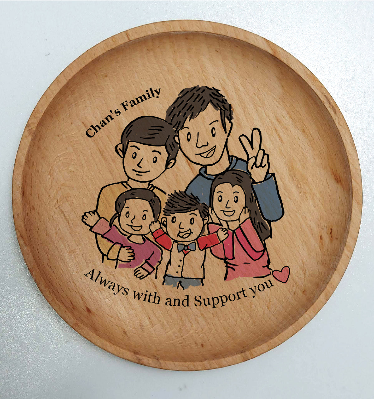 Customized Story Wooden Coaster - Best Friend Edition (Special discounts available for multiple orders of the same design)