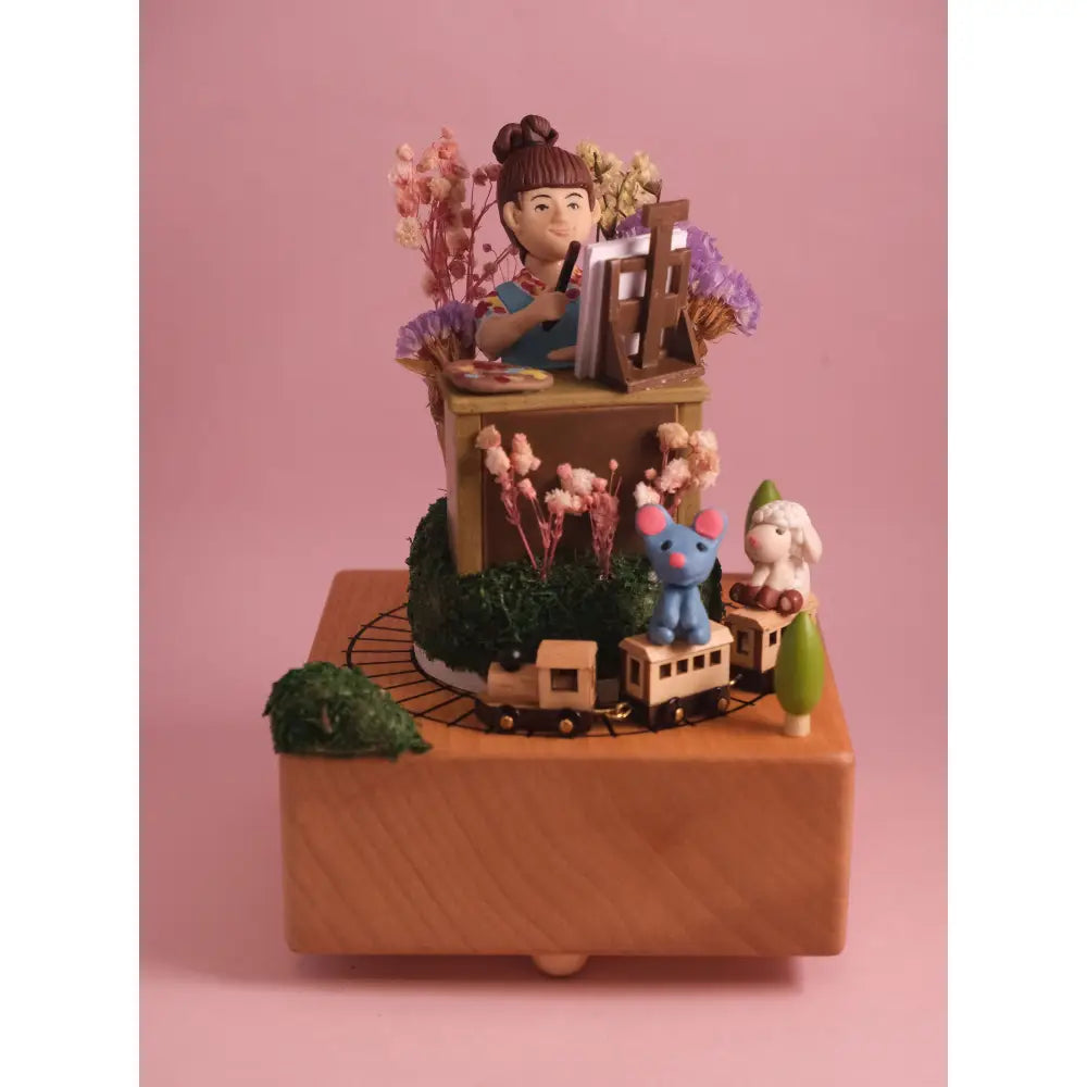 客製化人物旋轉音樂盒 - 手作禮品