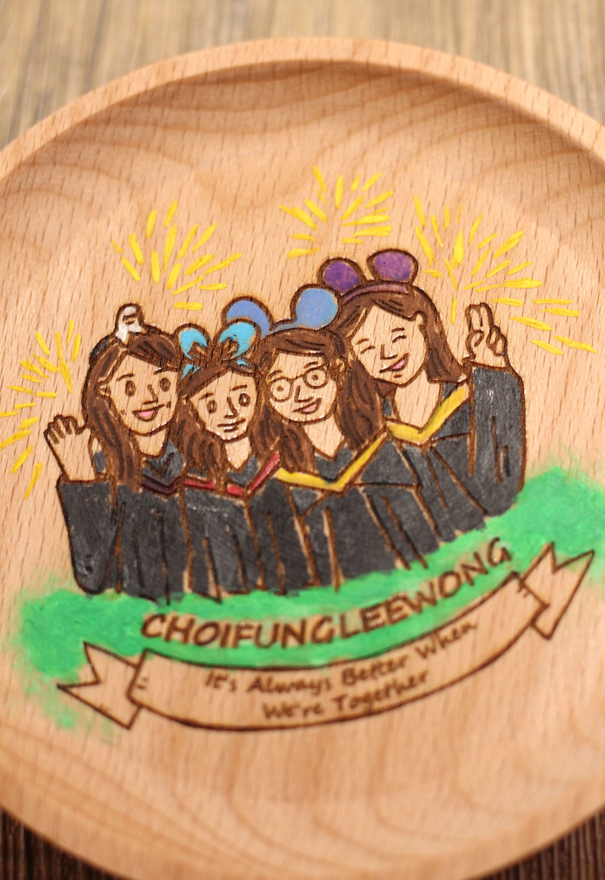 Customized Story Wooden Coaster - Best Friend Edition (Special discounts for multiple orders of the same design)